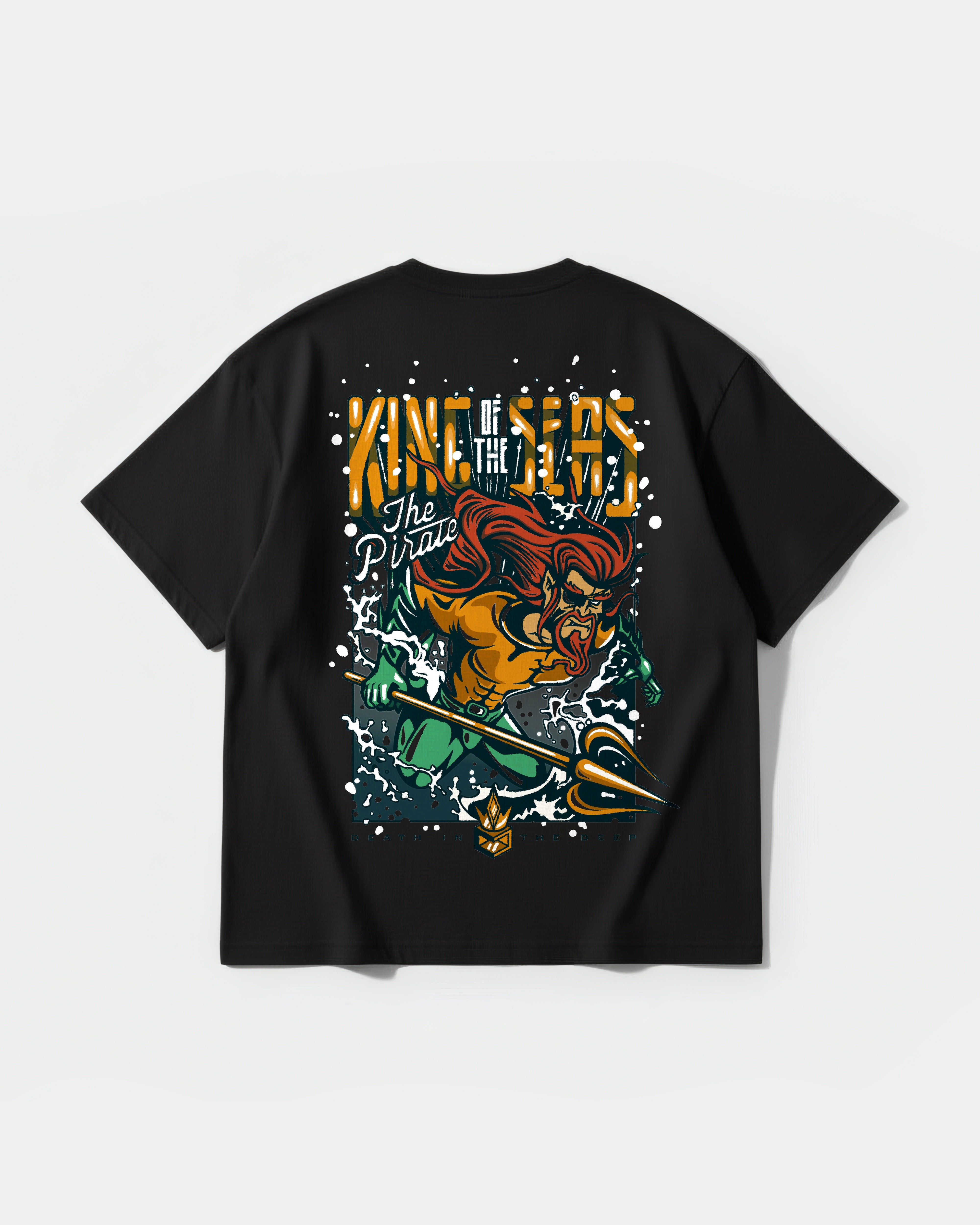 King Of Seas Big Back Oversize Basic T-shirt
