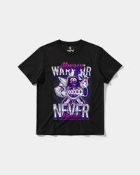 Camiseta Warrior Big Front Regular Basic Negro