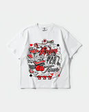 Camiseta Wasting Time 777 Big Front Oversize Basic Blanco