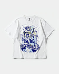 Camiseta Rock Da Body Big Front Oversize Basic Blanco