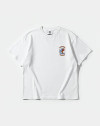 Camiseta Pizza Surf Big Front Oversize Basic Blanco