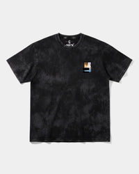 Camiseta Traveling In The Sky Pocket Front Oversize Acid Negro
