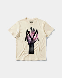Camiseta Hands M Big Front Regular Basic Beige
