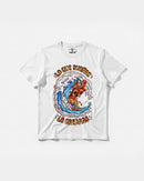Camiseta Pizza Surf Big Front Regular Basic Blanco
