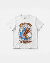 Camiseta Pizza Surf Big Front Regular Basic Blanco