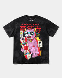 Camiseta Good Lucky Big Oversize Front Acid Negro
