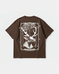 Camiseta The Seer Big Back Oversize Basic Marron