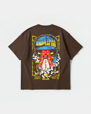 Camiseta Hendrix Big Back Oversize Basic Marron
