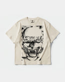 Camiseta Skull Tiger Big Front Oversize Basic Beige