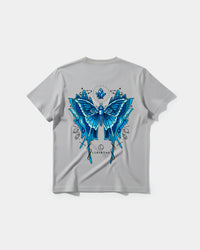 Camiseta Libertad White Pocket Front Regular Basic Gris