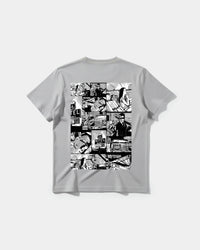 Camiseta Motel Vacancy Big Back Regular Basic Gris