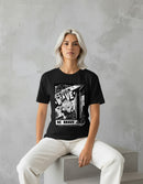 Modelo mide 1,64m y usa talla S