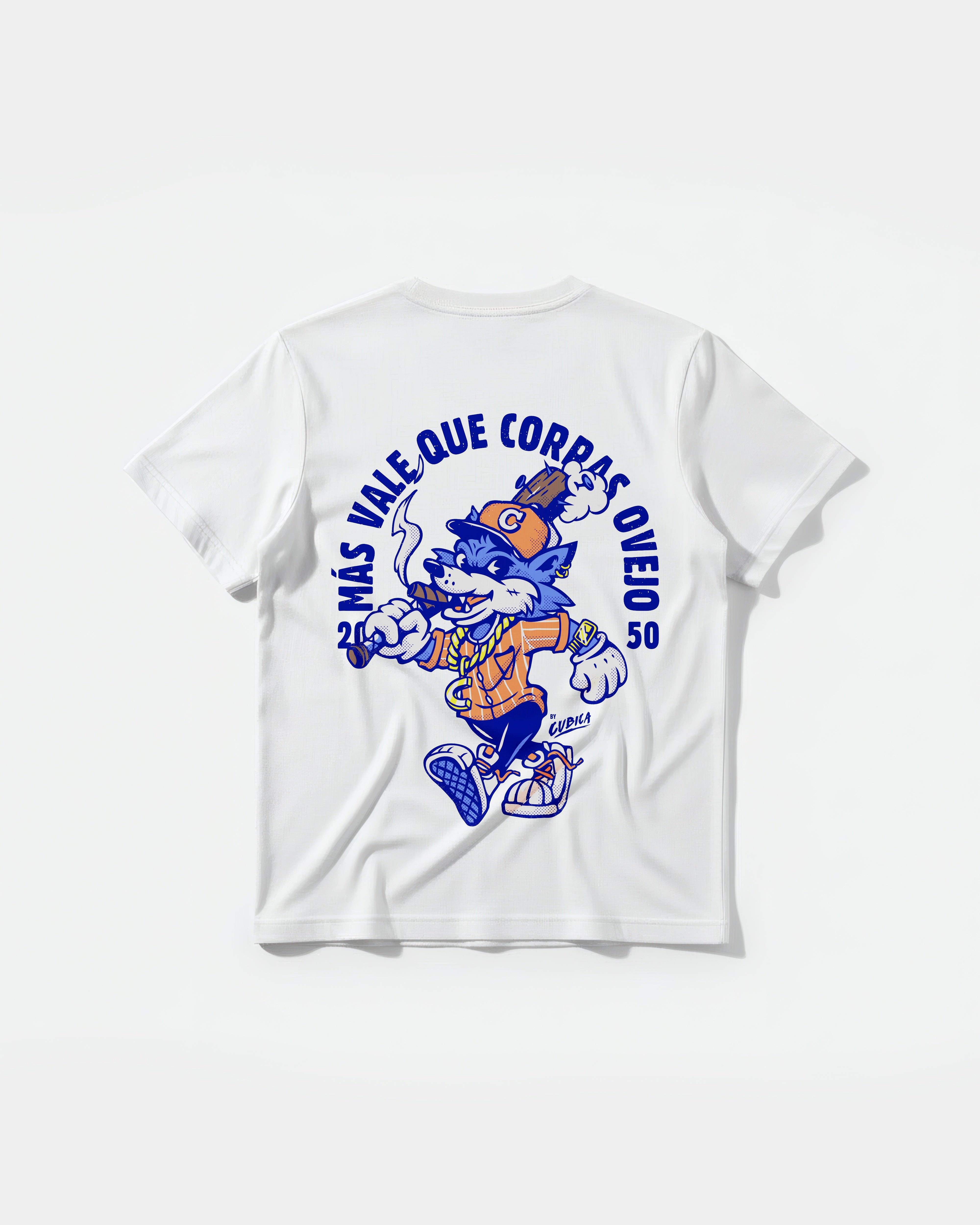 Camiseta Mas Vale Que Corras Pocket Espalda Regular Basic