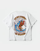 Camiseta Pizza Surf Pocket Front Oversize Basic Blanco