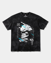 Camiseta Miguel Angel Big Front Oversize Acid Negro