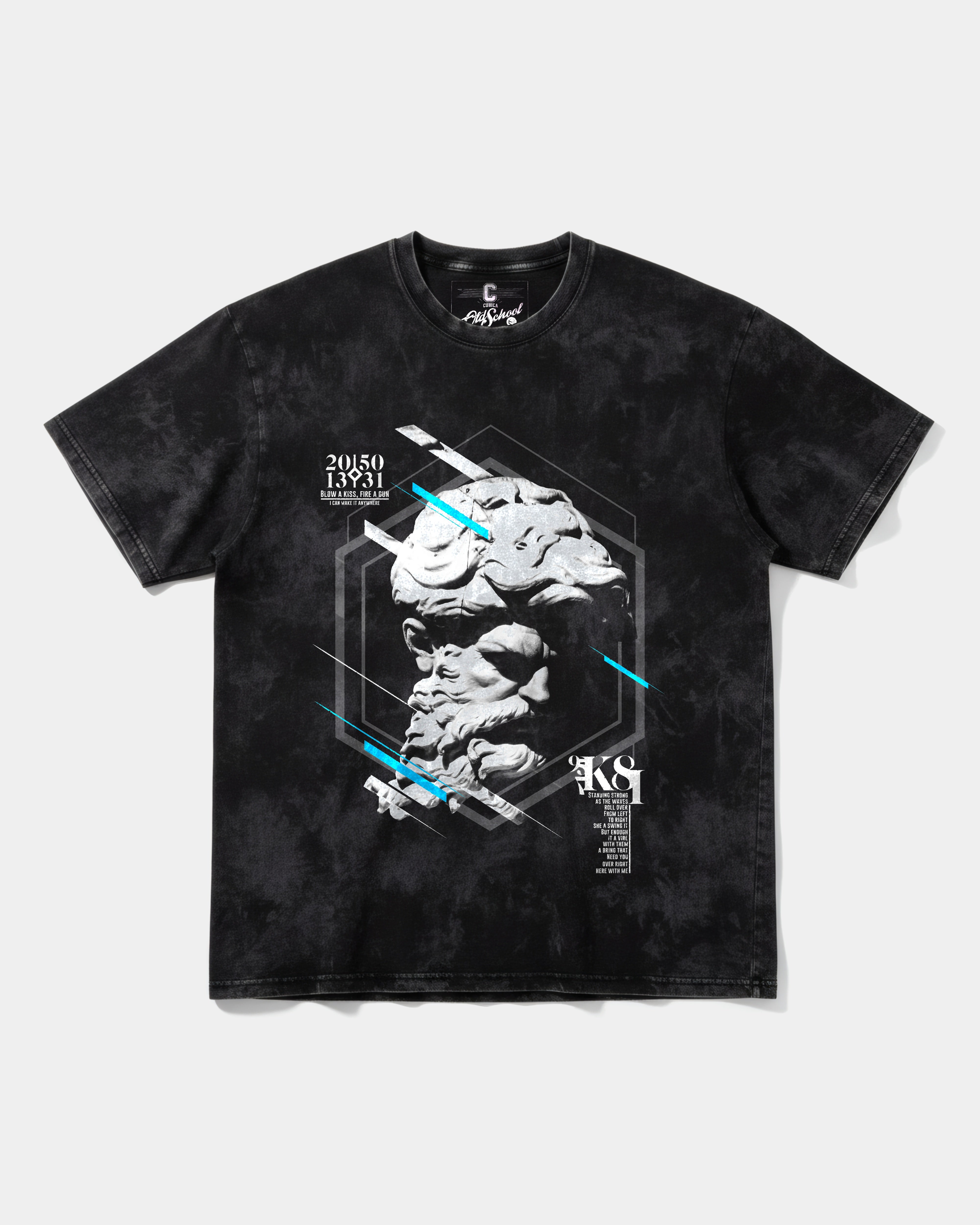 Camiseta Miguel Angel Big Front Oversize Acid