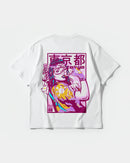 Camiseta Tokio 2050 Big Back Oversize Basic Blanco