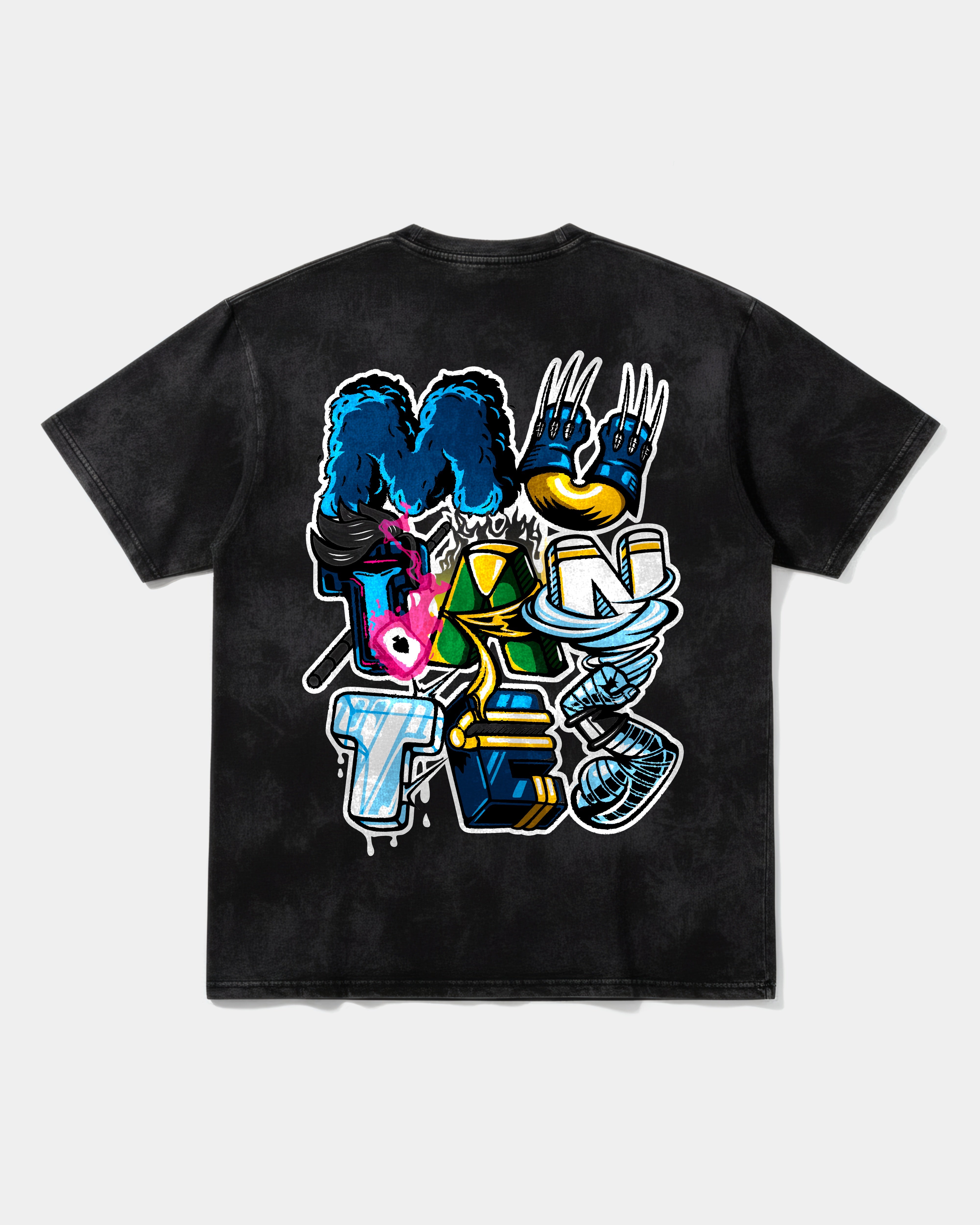 Camiseta Mutantes Big Back Oversize Acid