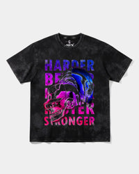 Camiseta Craneos Daft Punk Front Oversize Acid Negro