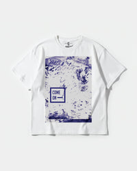 Camiseta Come Con Big Front Oversize Basic Blanco
