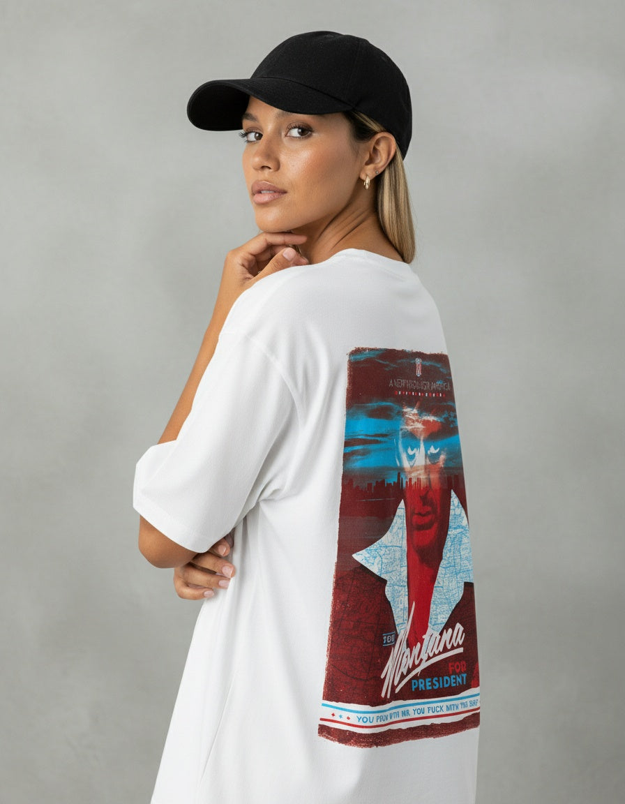 Modelo mide 1,63m y usa talla S
