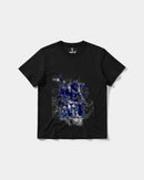 Camiseta Poseidon Big Front Regular Basic Negro