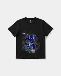 Camiseta Poseidon Big Front Regular Basic Negro