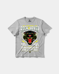 Camiseta Rock And Lover Big Front Regular Basic Gris