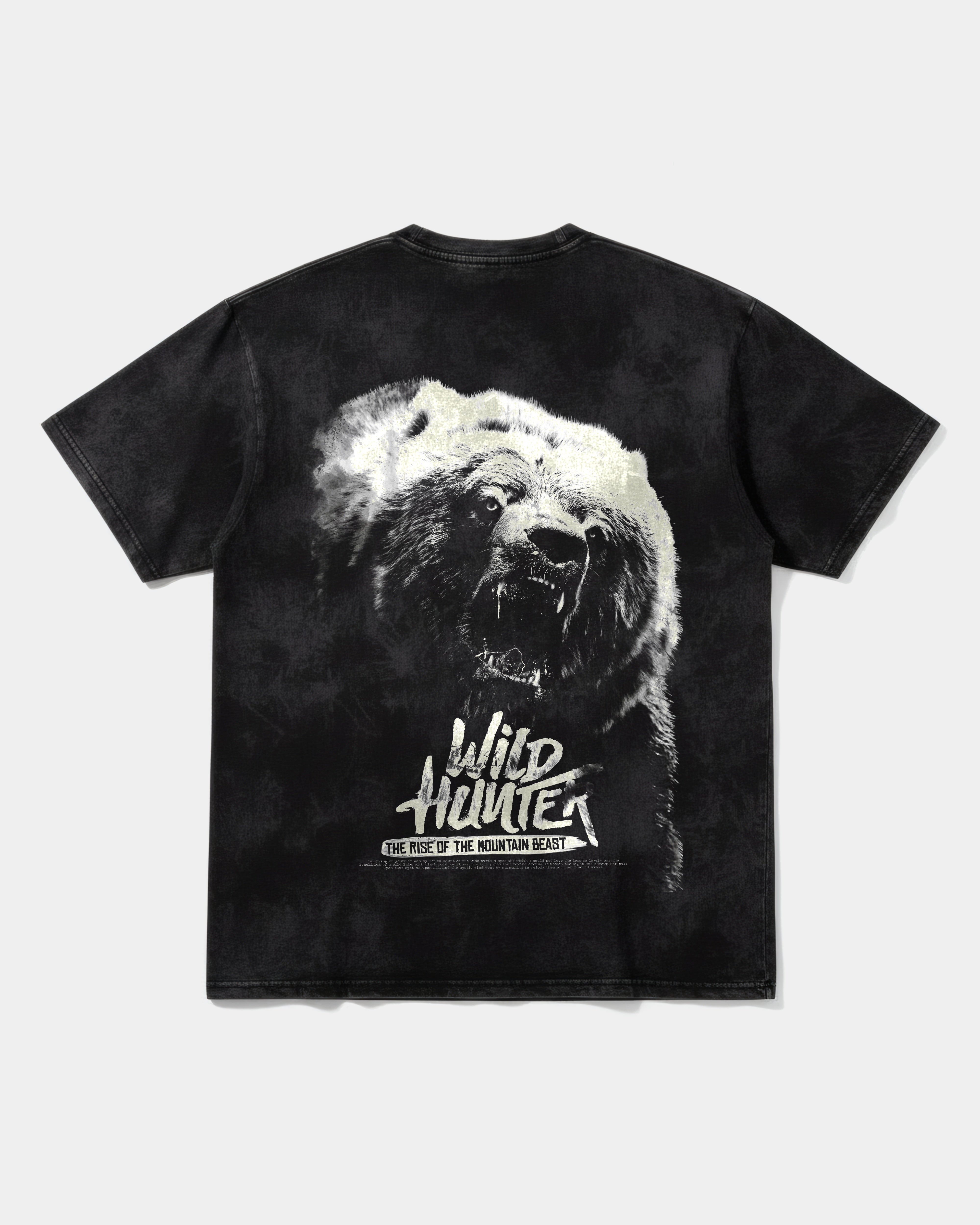 Camiseta Wild Hunter Pocket Espalda Oversize Acid