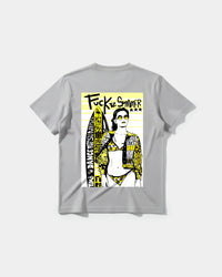 Camiseta Fuck The Summer Big Back Regular Basic Gris