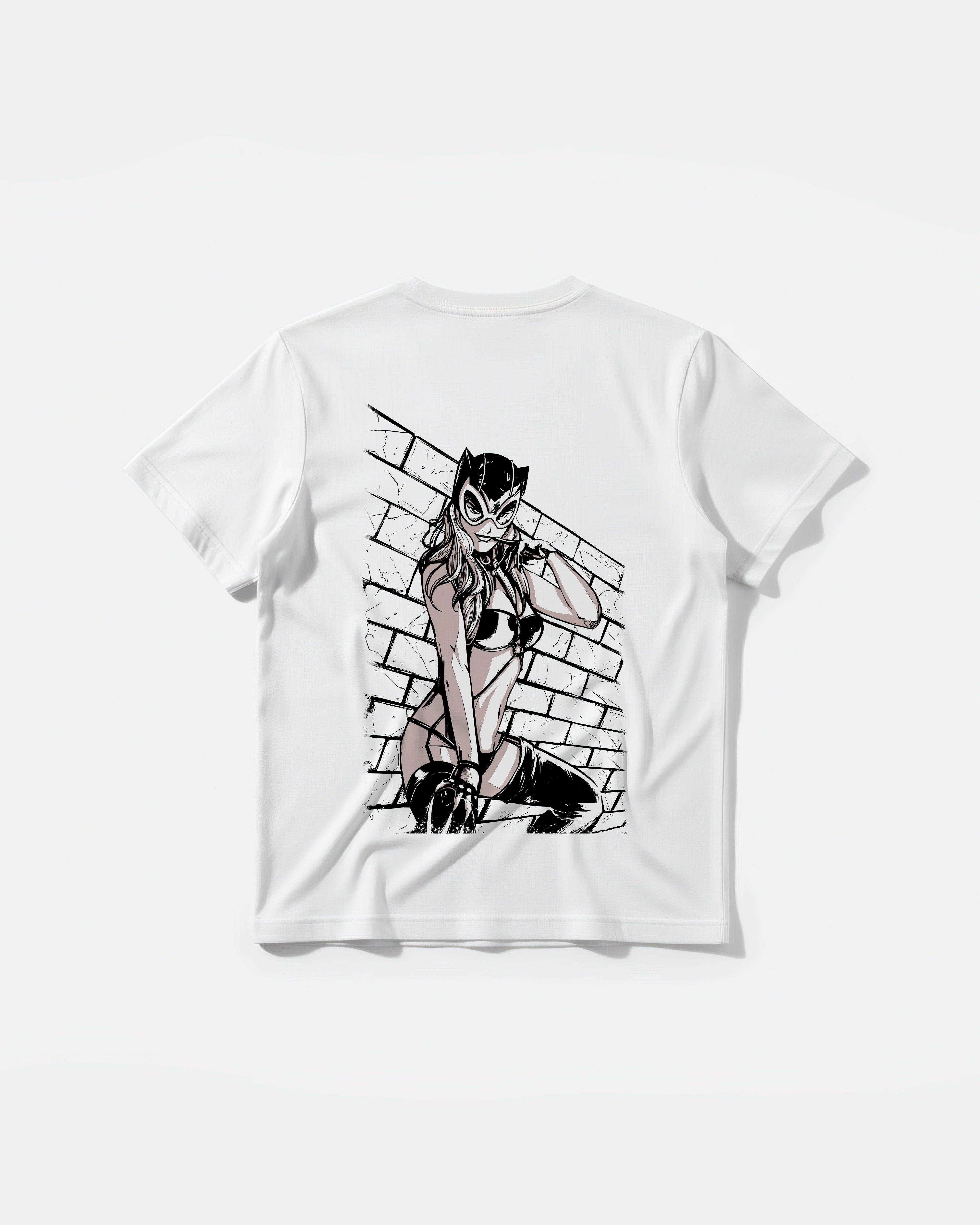 Camiseta Sexy Cat Big Back Regular Basic