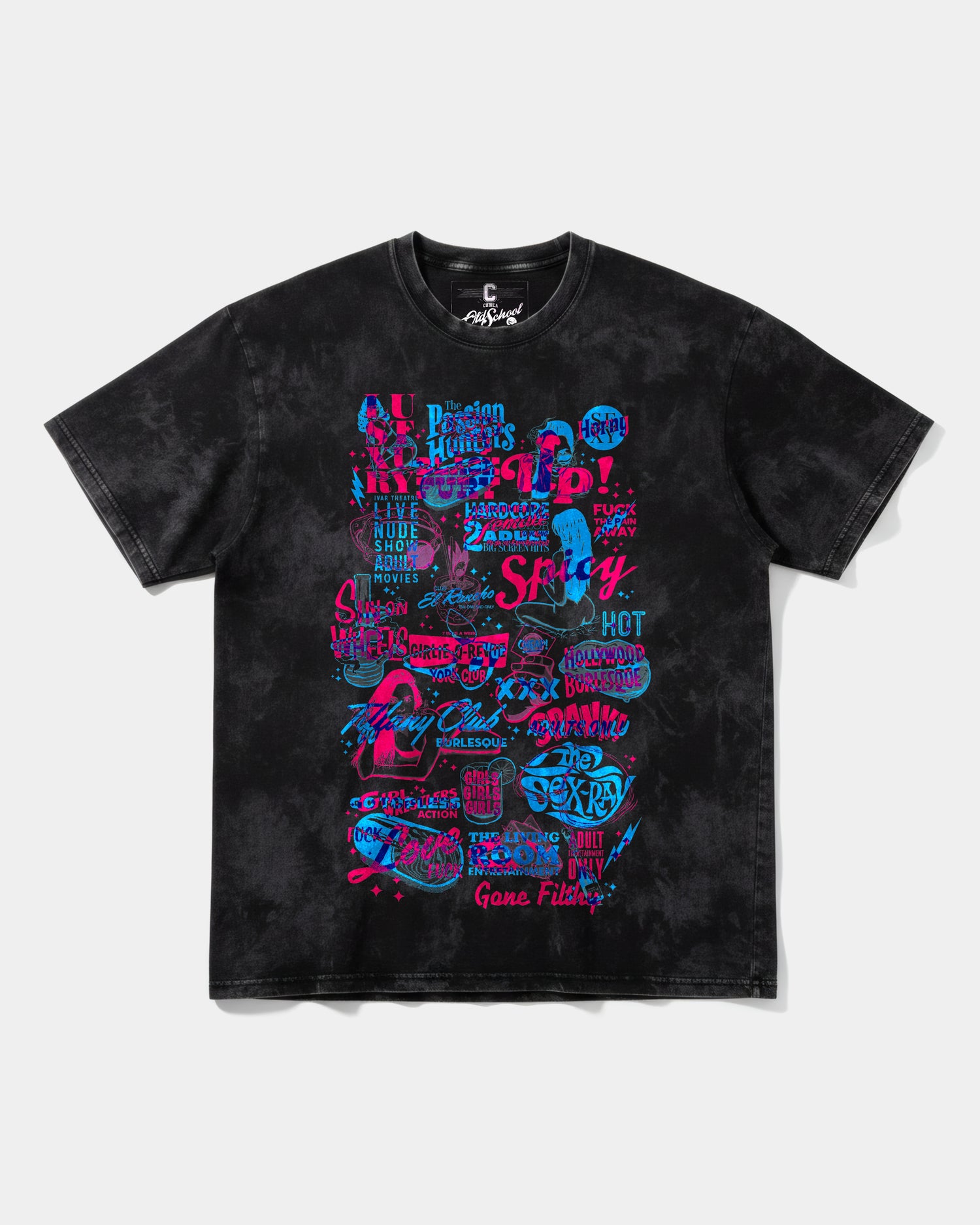 Camiseta Spicy Girl Big Front Oversize Acid Negro