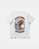 Camiseta Pizza Surf Pocket Front Regular Basic Blanco