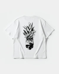 Camiseta Pina Calavera Big Back Oversize Basic Blanco