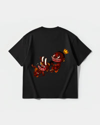 Camiseta Ungaunga Lengua Pocket Front Oversize Basic Negro