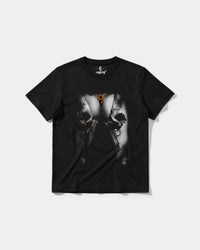 Camiseta Woman Gun Big Front Regular Basic Negro