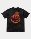 Camiseta Punk Leopard Big Back Oversize Acid Negro