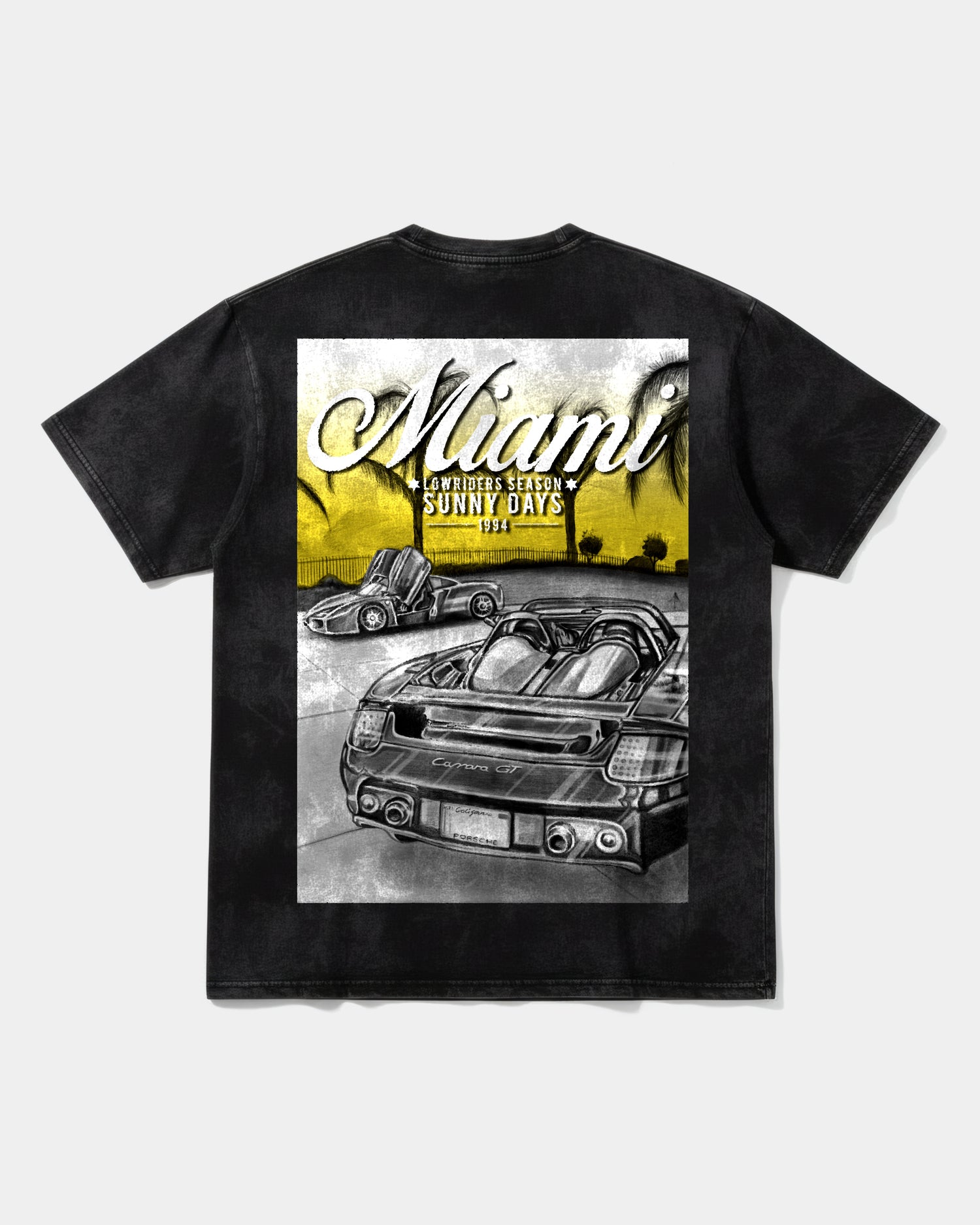 Camiseta Miami 1994 Back Oversize Acid Negro