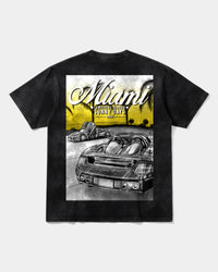 Camiseta Miami 1994 Back Oversize Acid Negro