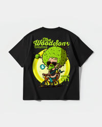 Camiseta The Woodsons Pocket Front Oversize Basic Negro