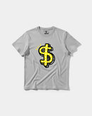 Camiseta Money Money Big Front Regular Basic Gris