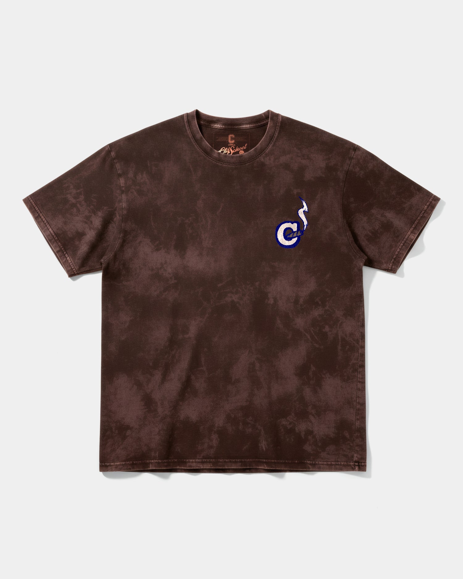 Camiseta Mas Vale Que Corras Pocket Front Oversize Acid Marron