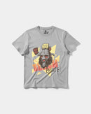 Camiseta Party Now Big Front Regular Basic Gris