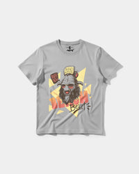 Camiseta Party Now Big Front Regular Basic Gris