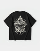 Camiseta Fire Wings Big Back Oversize Basic Negro