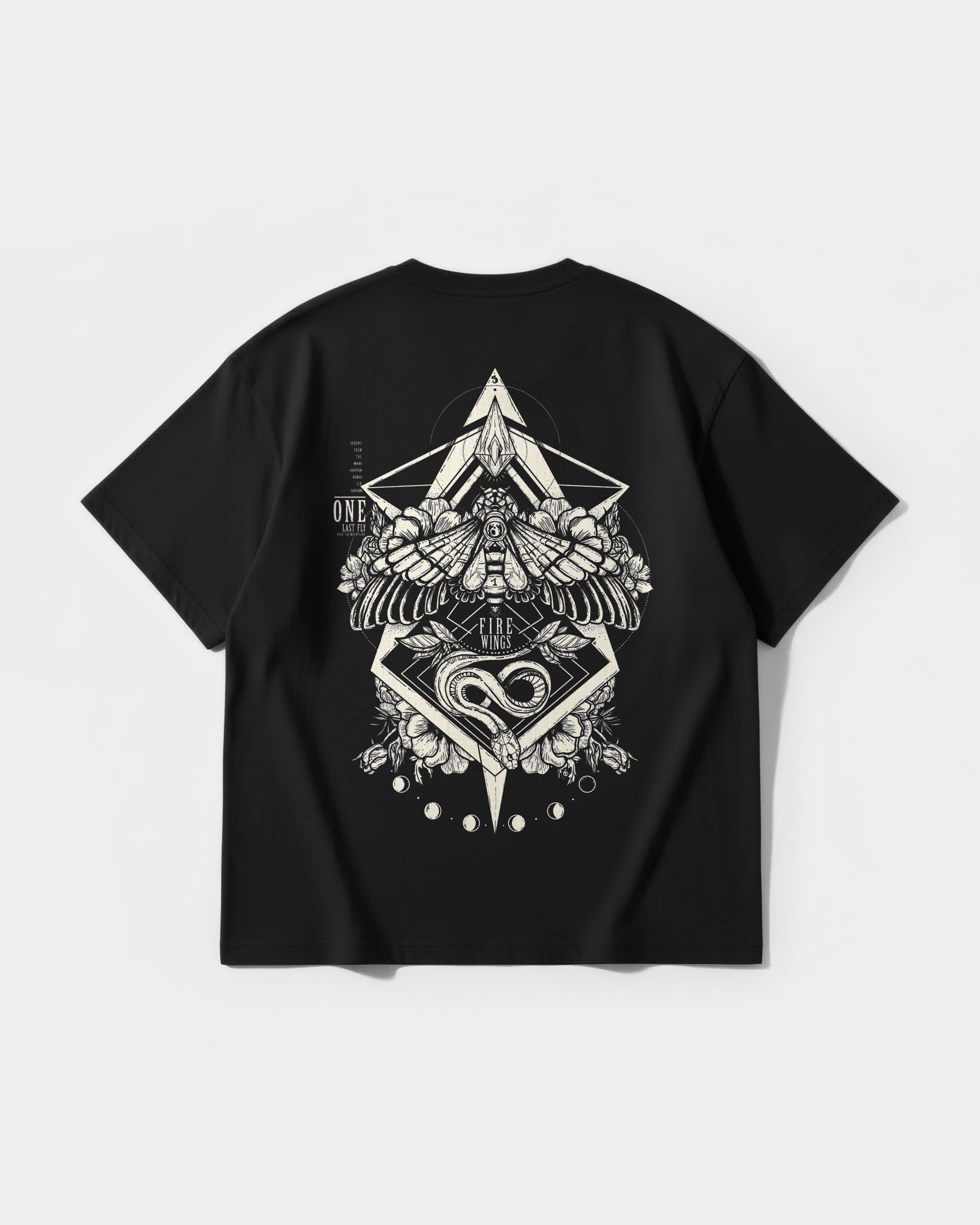 Fire Wings Big Back Oversize Basic T-shirt
