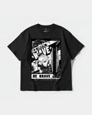 Camiseta Hero Of The Wave Big Front Oversize Basic Negro