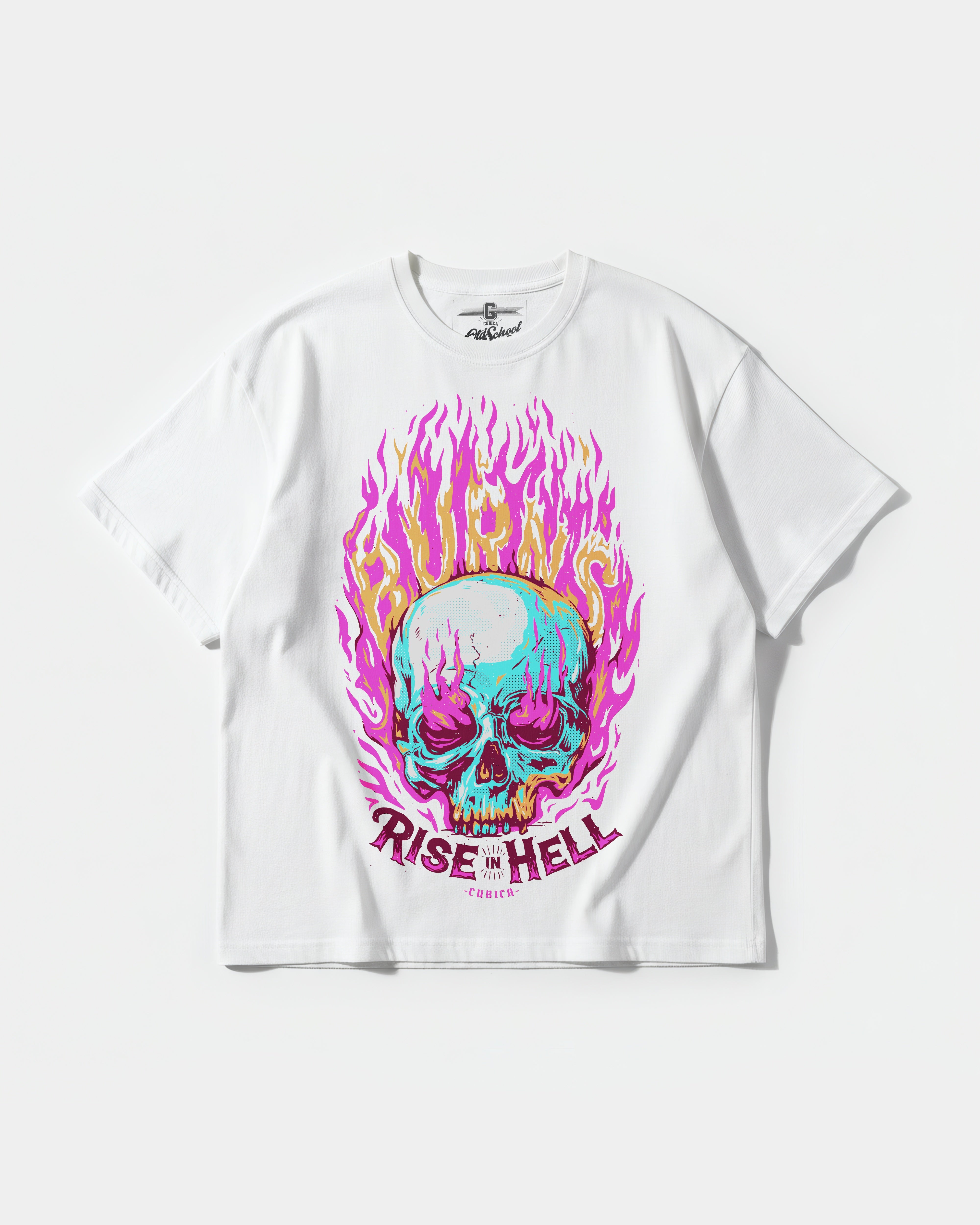Camiseta Rise In Hell Big Front Oversize Basic