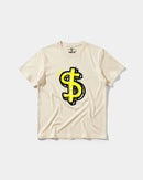Camiseta Money Money Big Front Regular Basic Beige