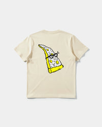 Camiseta Pizza Geek Big Back Regular Basic Beige
